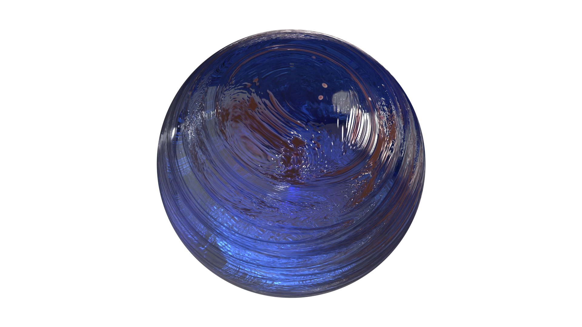 Wrinkled Blue Glass, a 3D material on Womp