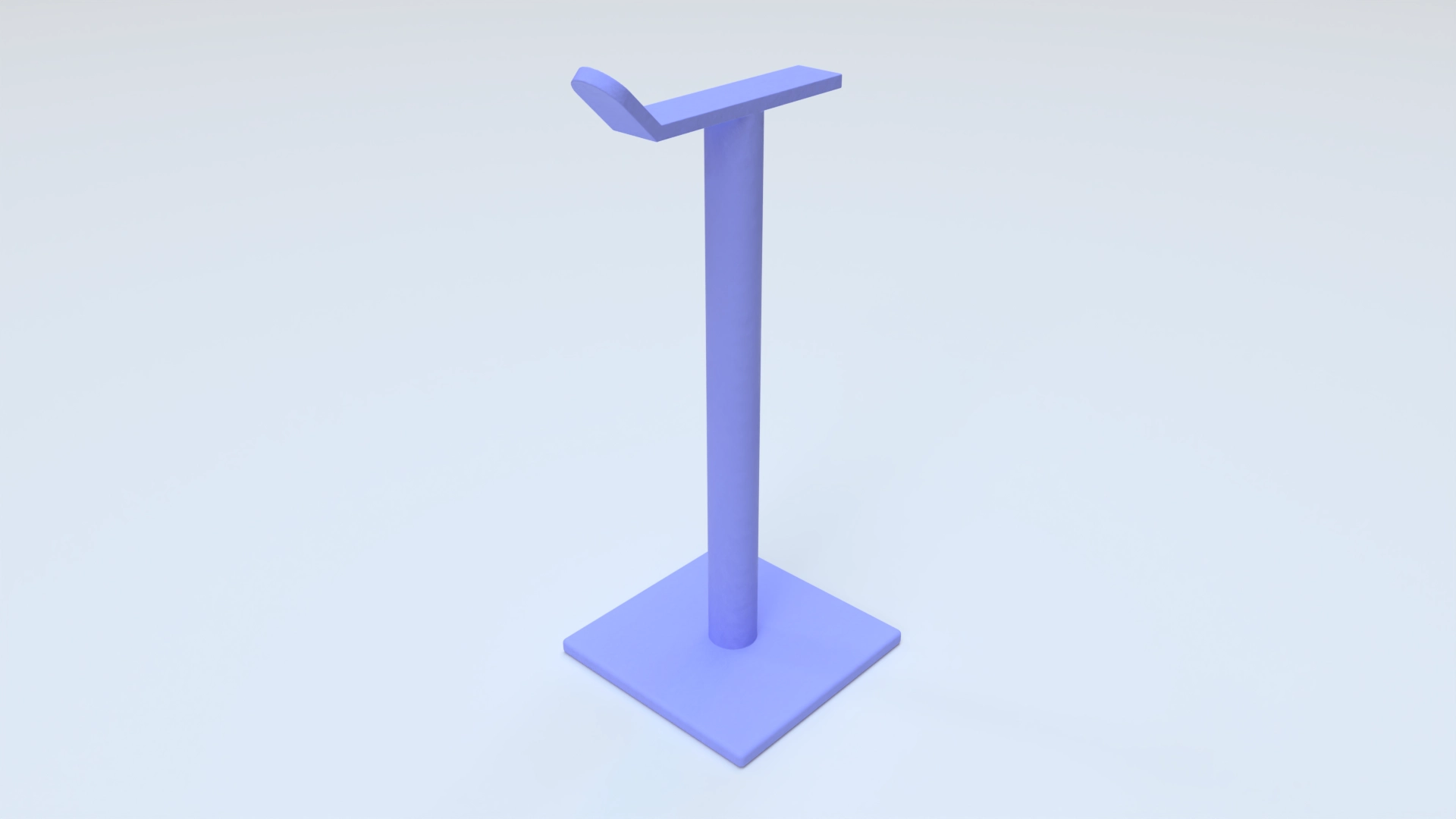 headphone stand 3D template 1, a 3D model on Womp