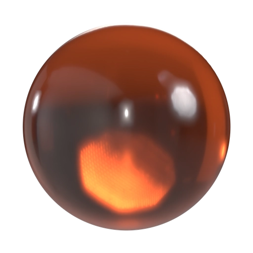 3D Printed Plastic (SLA) Glossy Dyed 3D material