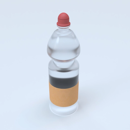 Alcohol bottle 3D model