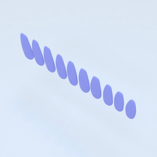 Almond Nails Template 3D model