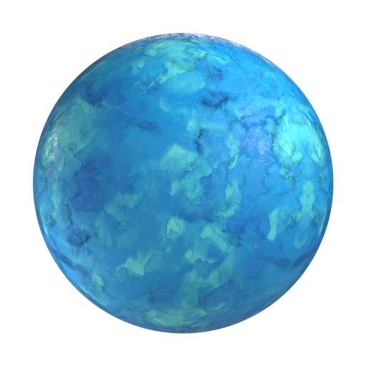 Aquamarine Ceramic 3D material
