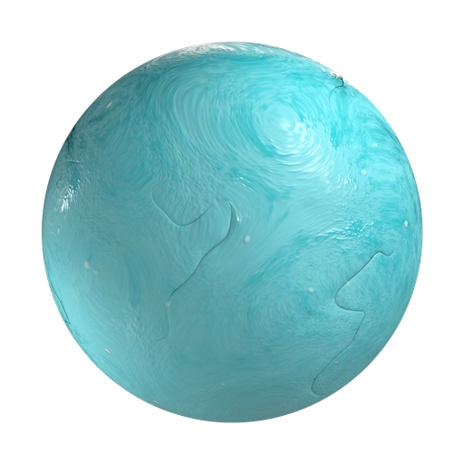 Aquamarine Clay 3D material