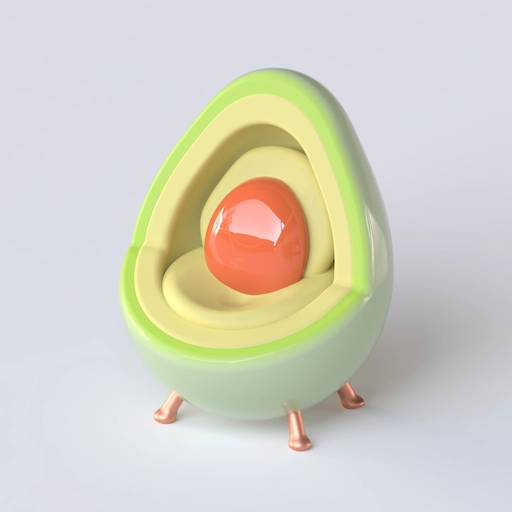 Avocado Chair 3D model