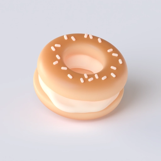 Bagel 1 3D model