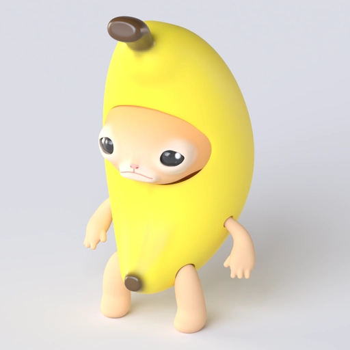 Banana Character 3D model
