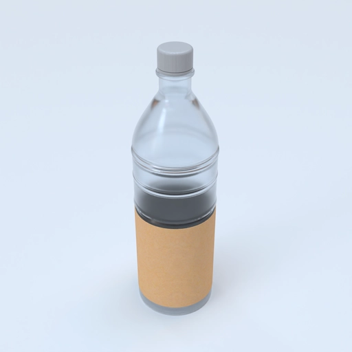 Beverage plastic bottle mockup 512370 3D model