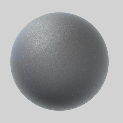 Black Grip Rubber 3D material