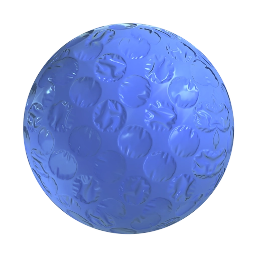 Blue Bubble Wrap 3D material