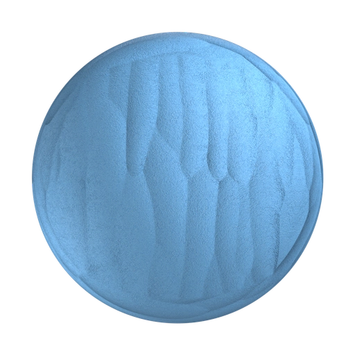 Blue Chiseled Rubber 3D material