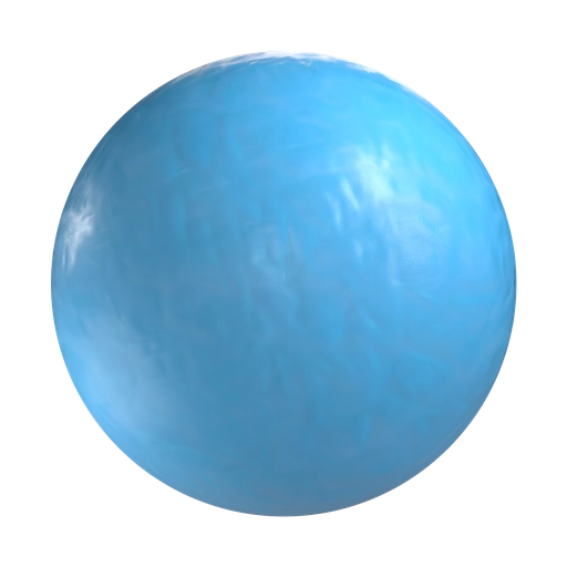 Blue Plasticine 3D material