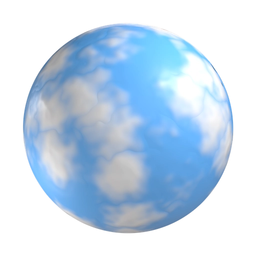 Blue Sky 3D material