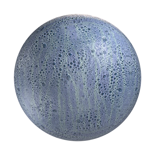 Blue Spotted Glossy Ceramic 3D material