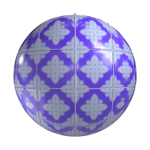 Blue Tile 1 3D material