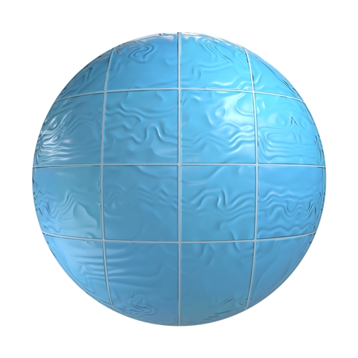 Blue Tile 2 3D material