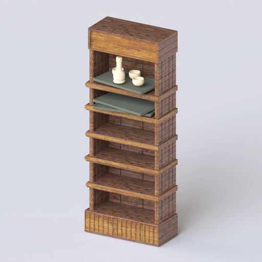 Bookshelf 3D model