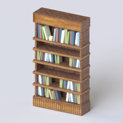 Bookshelf 3D model