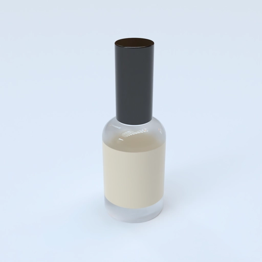 Bottle Glass Product Label Mockup 505750 3D model