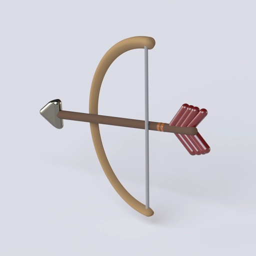 Bow And Arow 3D model