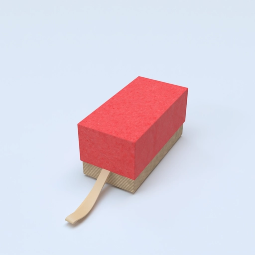 Box with lid rectangle box paper mockup 603630 3D model