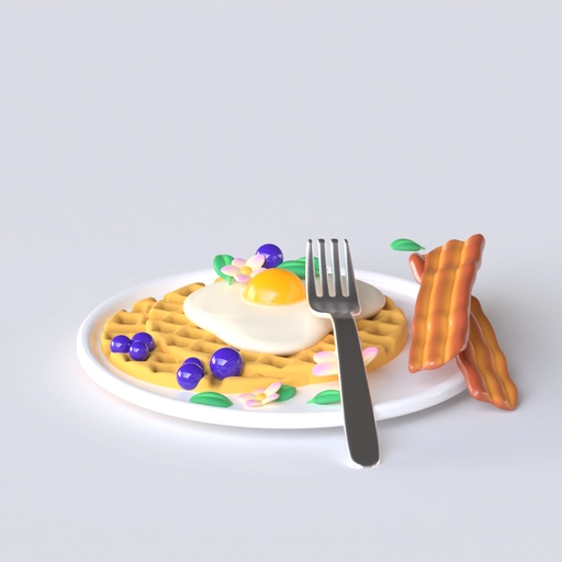 Breakfast 3D model