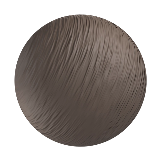 Brown Fake Fur 3D material