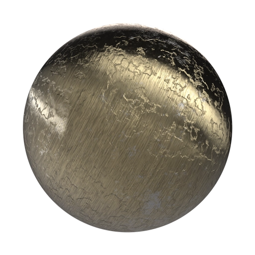 Brushed Brass 3D material