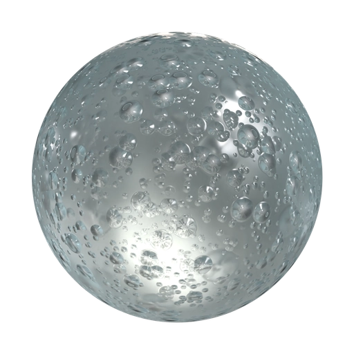 Bubbled Glass 3D material