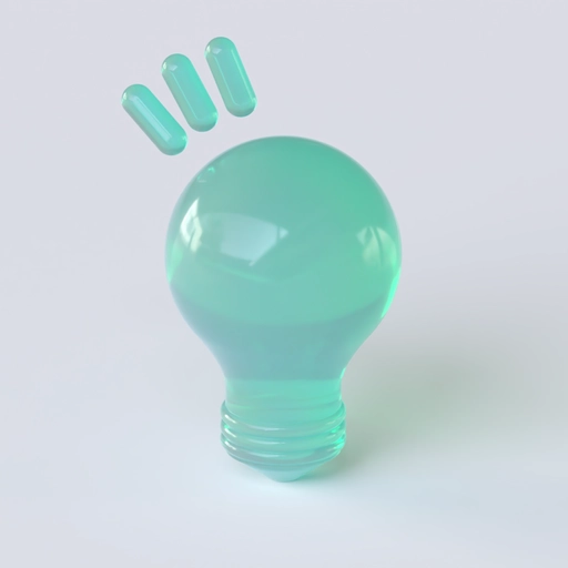 Bulb Icon 3D model