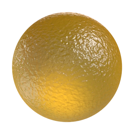 Bumpy Yellow Glass 3D material