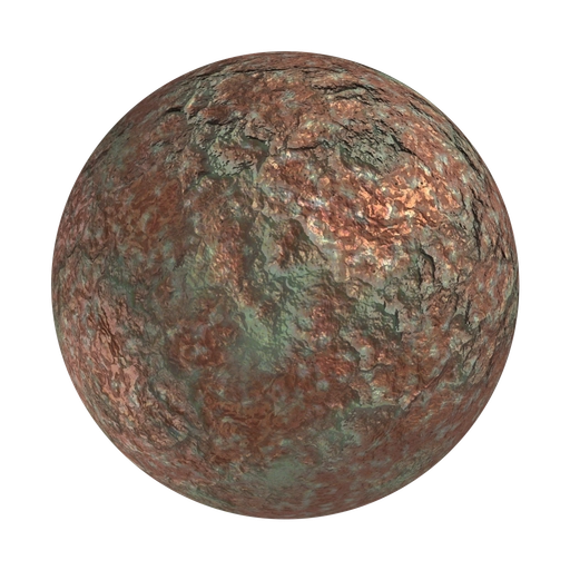 Burnt Copper 3D material