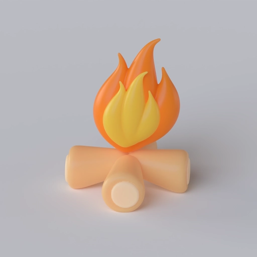 Camp Fire 3D model
