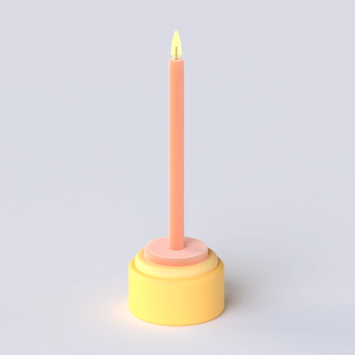 Candle 3D model