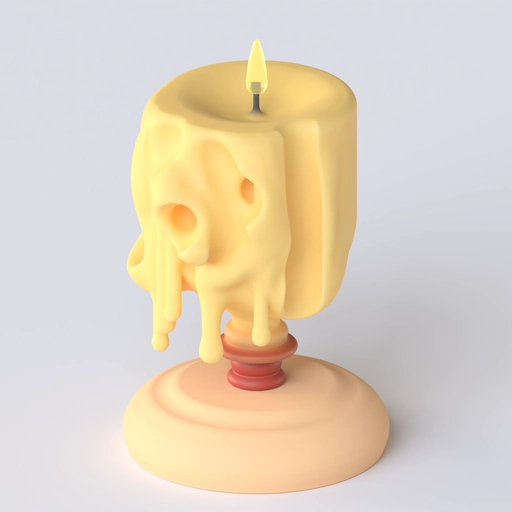 Candle 2 3D model