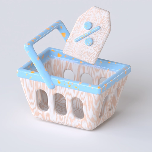 Cart Icon 2 3D model