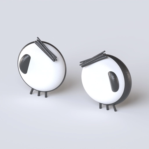 Cartoon Eyes 6 3D model