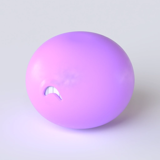 Cartoon Mouth 4 3D model