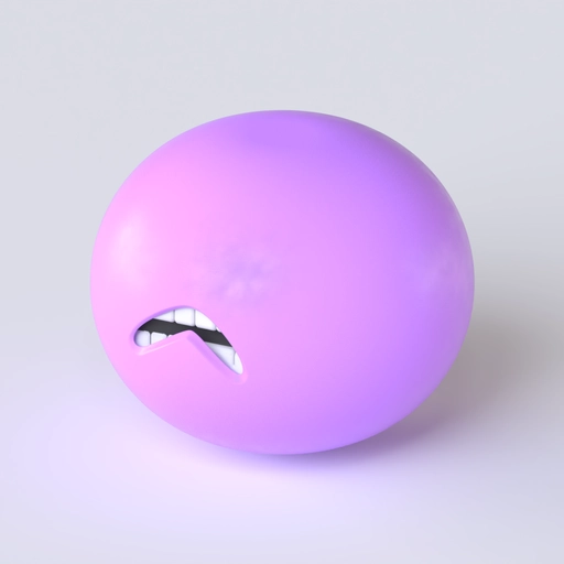 Cartoon Mouth 6 3D model