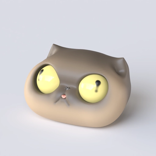 Cat Head 3D model