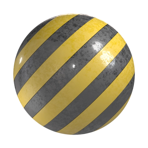 Caution Stripes 3D material