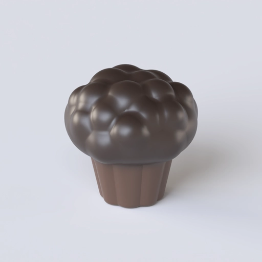 Chocolate Muffin 3D model