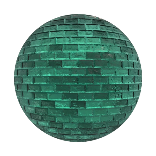 Clear Glass Bricks 3D material