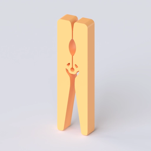 Clothespin 3D model