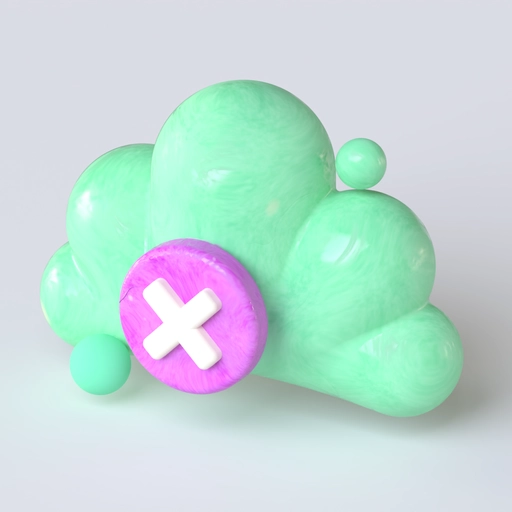 Cloud Icon 10 3D model