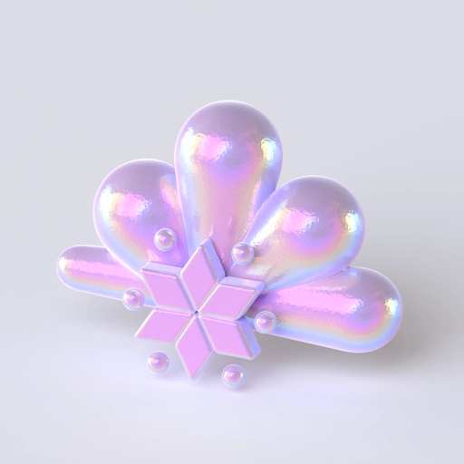 Cloud Icon 6 3D model