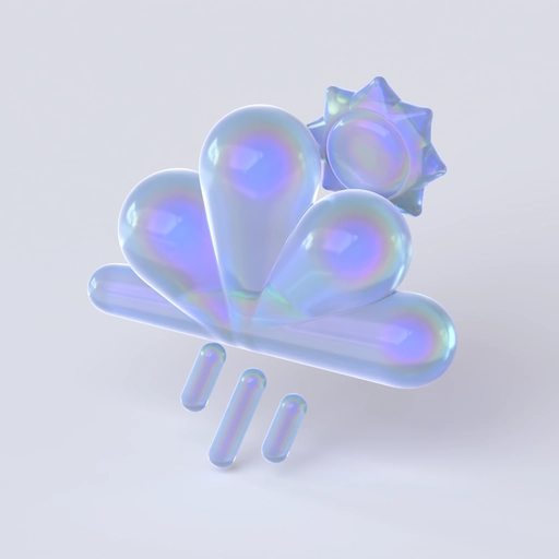 Cloud Icon 7 3D model