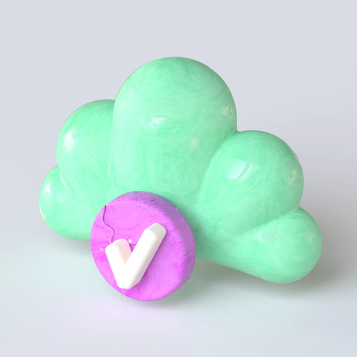 Cloud Icon 8 3D model