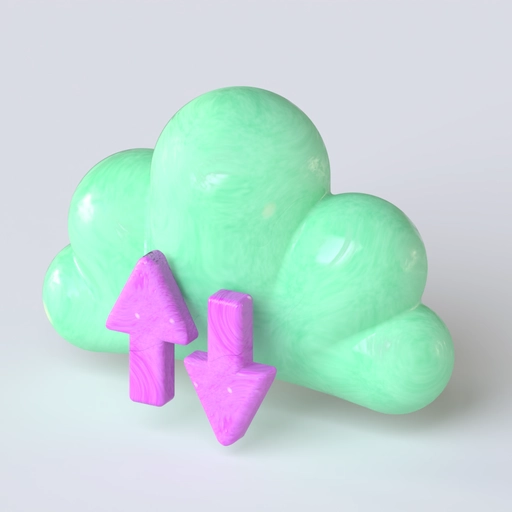 Cloud Icon 9 3D model