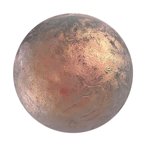 Copper Clay 3D material