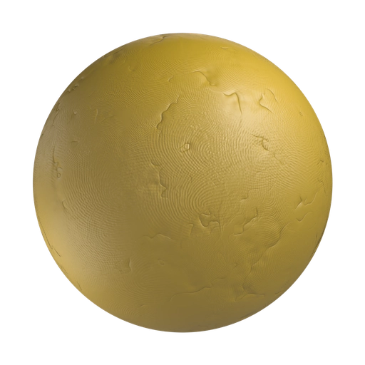 Cracked Clay With Fingerprints 3D material